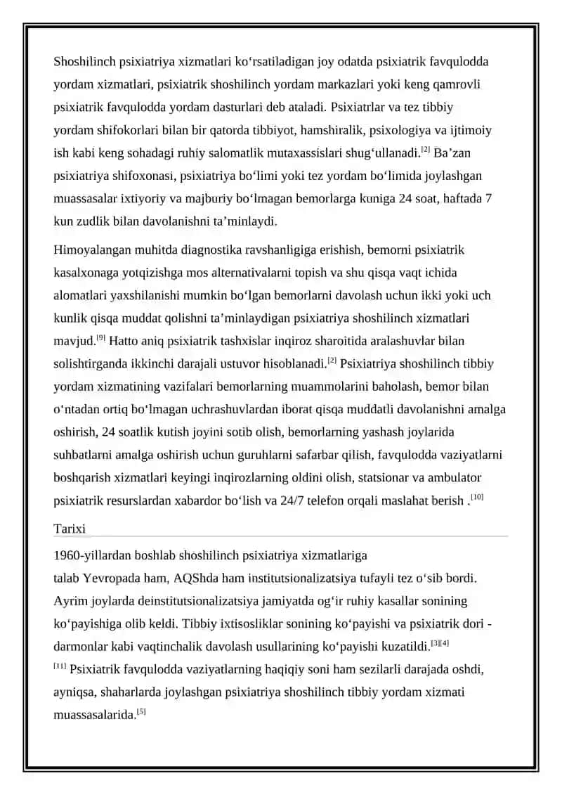 Favqulodda psixiatriya 2