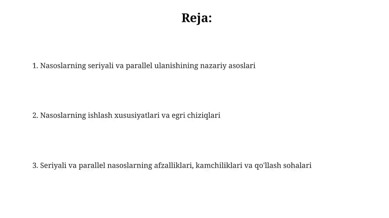 Markazdanqochmanasoslarningketmaketvaparallelishinio'rganish 2
