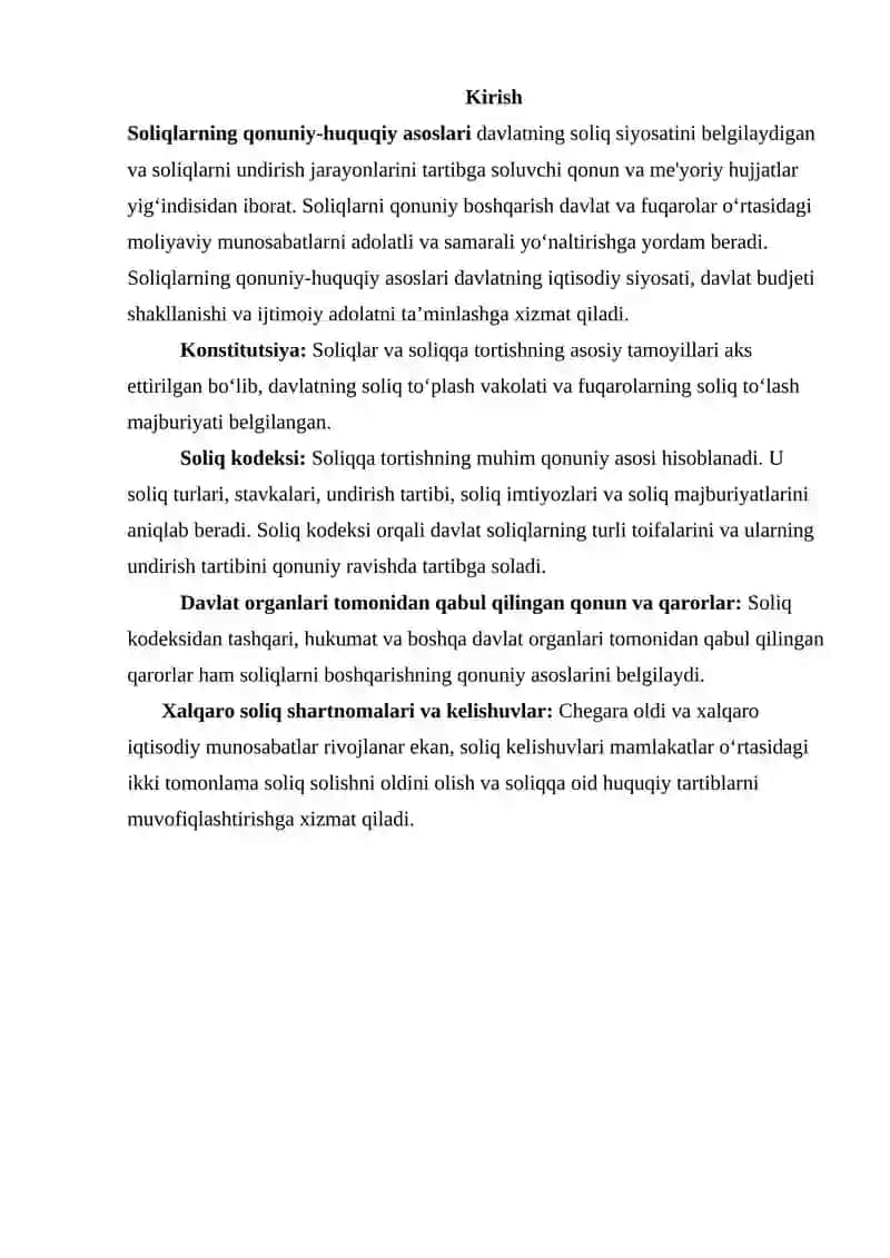 Soliqlarining qonuniy-huquqiy asoslari 2