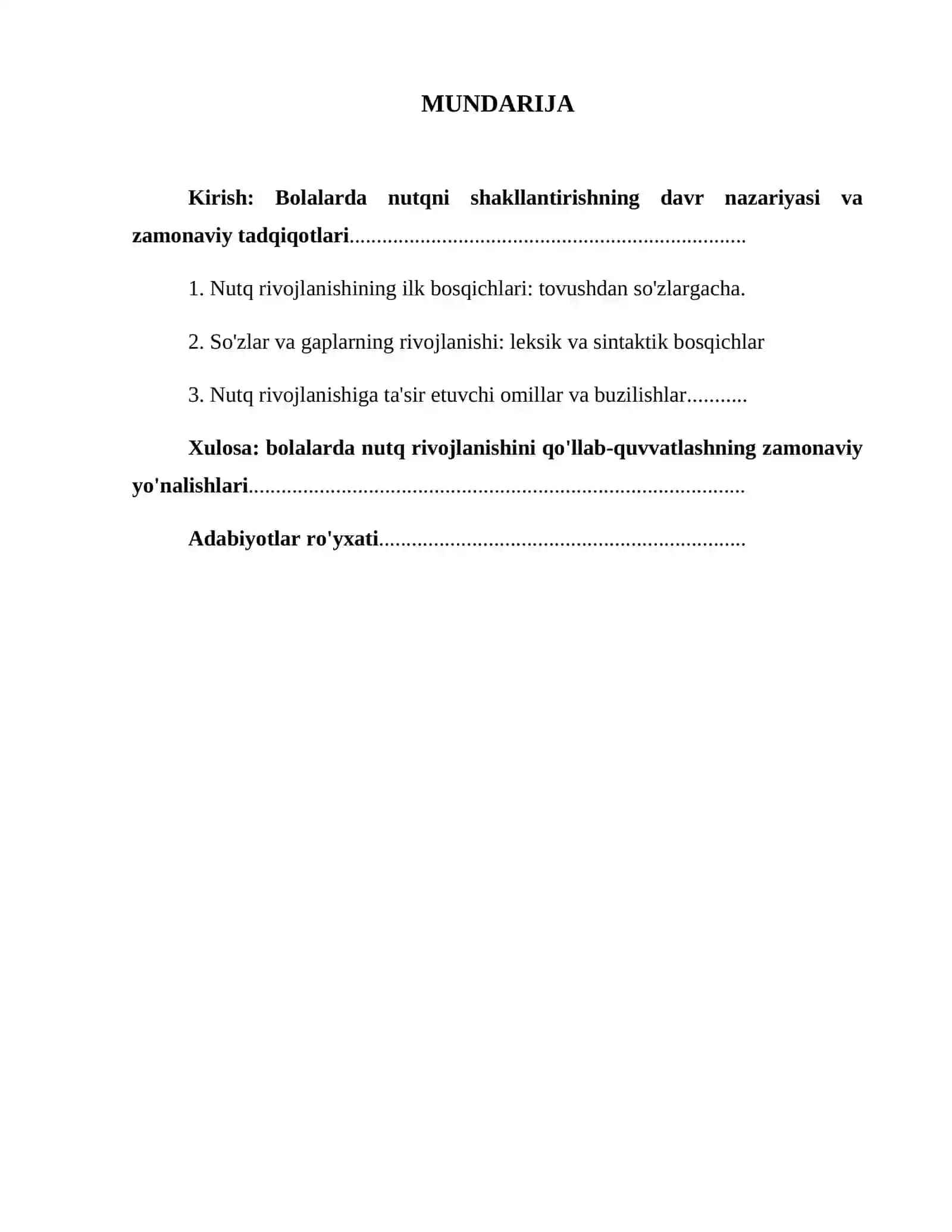 Bolalarda nutqni shakllantirishning bosqichlari va psixolingvistik asoslari 2