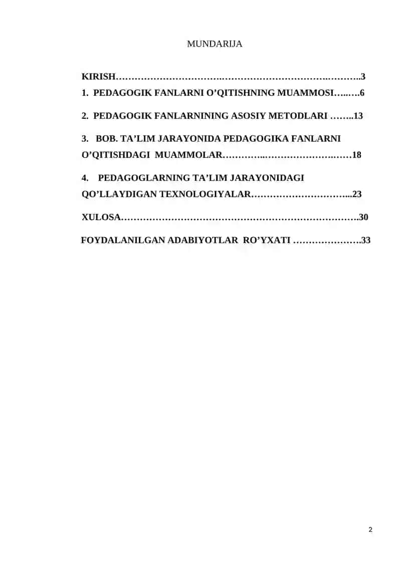 PEDOGOGIK FANLARNI O’QITISHDA MUAMMOLI TA’LIMDAN FOYDALANISH 2