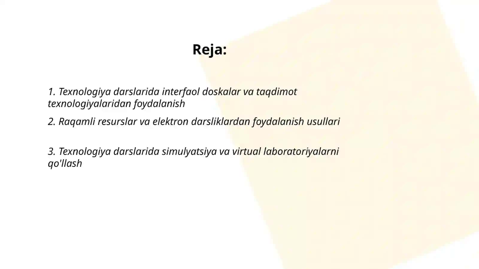 Axborot texnologiyalaridan foydalanish 2