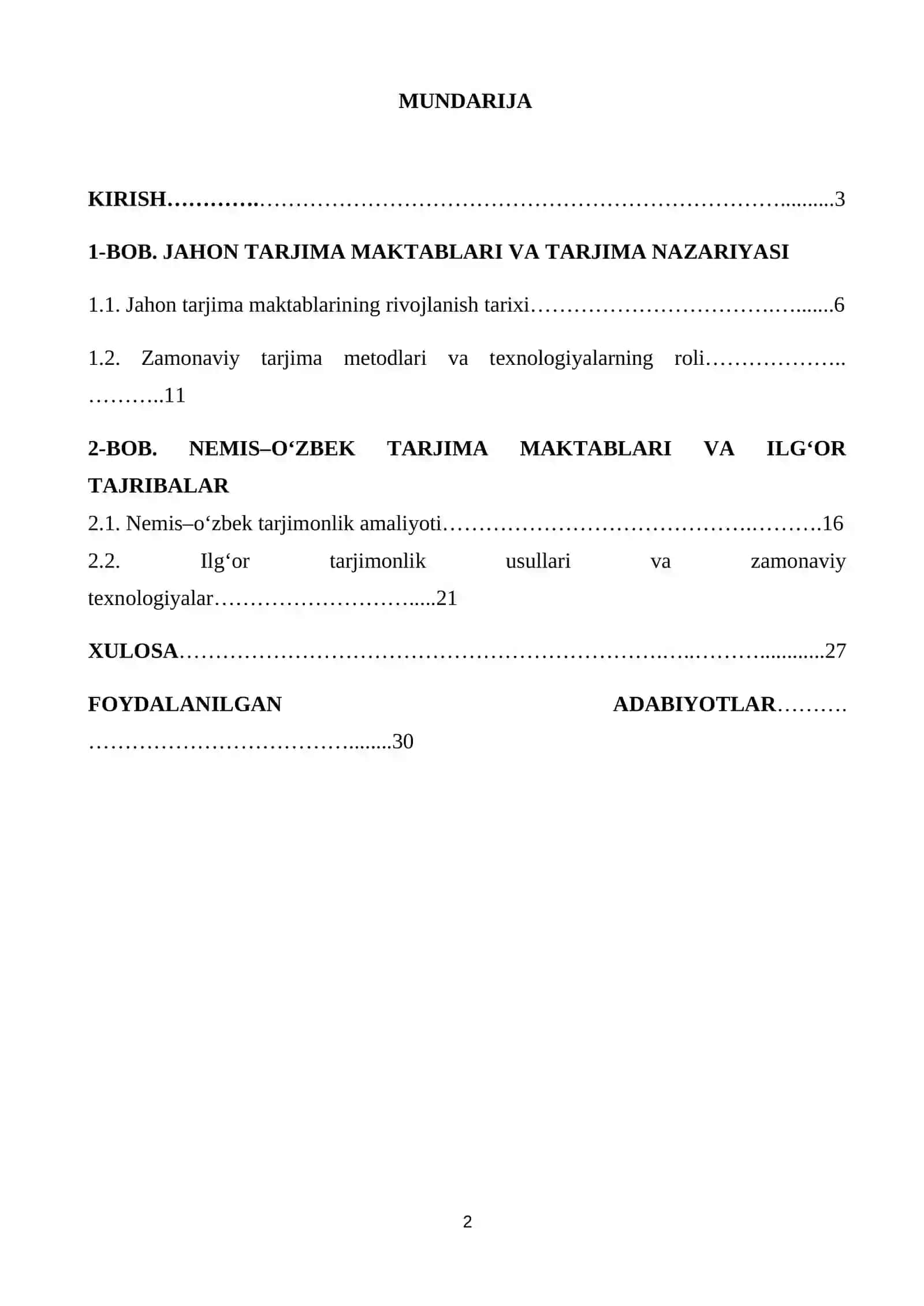 HOZIRGI KUNDAGI JAHONNING ILGʻOR TARJIMA MAKTABLARI VA ULARNING TARJIMONLIK FAOLIYATI 2