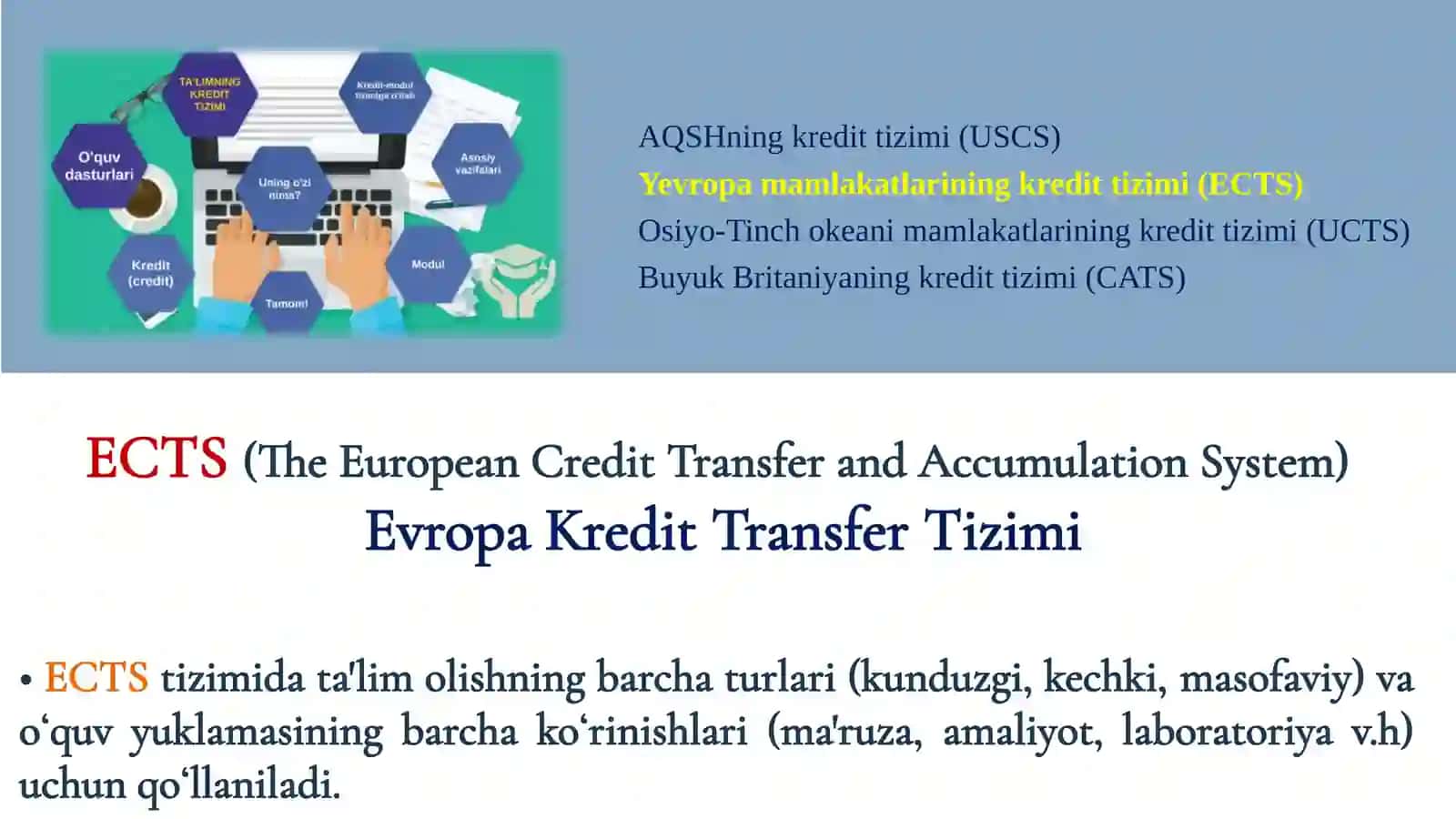 ECTS(The European Credit Transfer and Accumulation System) 2