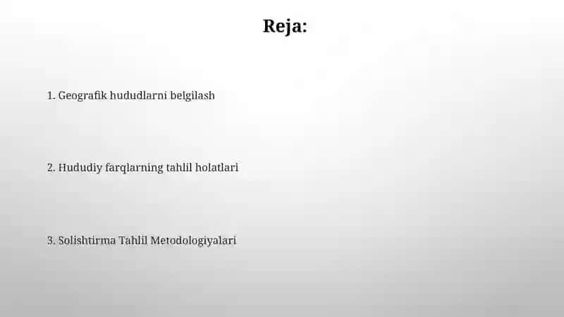 Materiklar tabiiy-geografik rayonlariga qiyosiy tavsif 2
