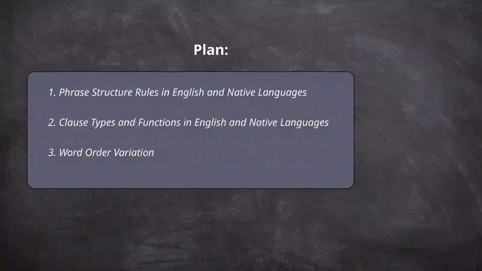 Typology of syntactic level of English and Native Languages 2