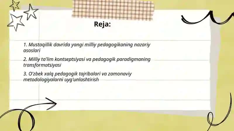 Mustaqillik yillarida yangi milliy pedagogika fani va uning dolzarb muommolari 2