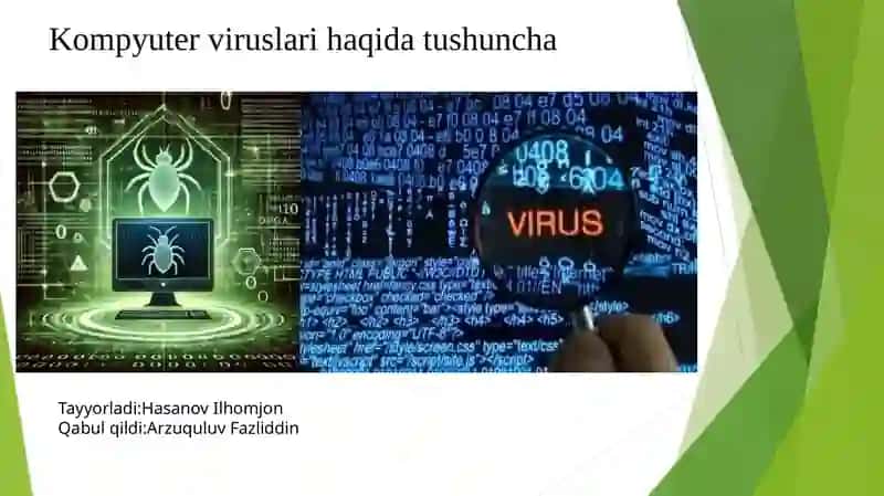 Kompyuterviruslari haqida tushuncha 2