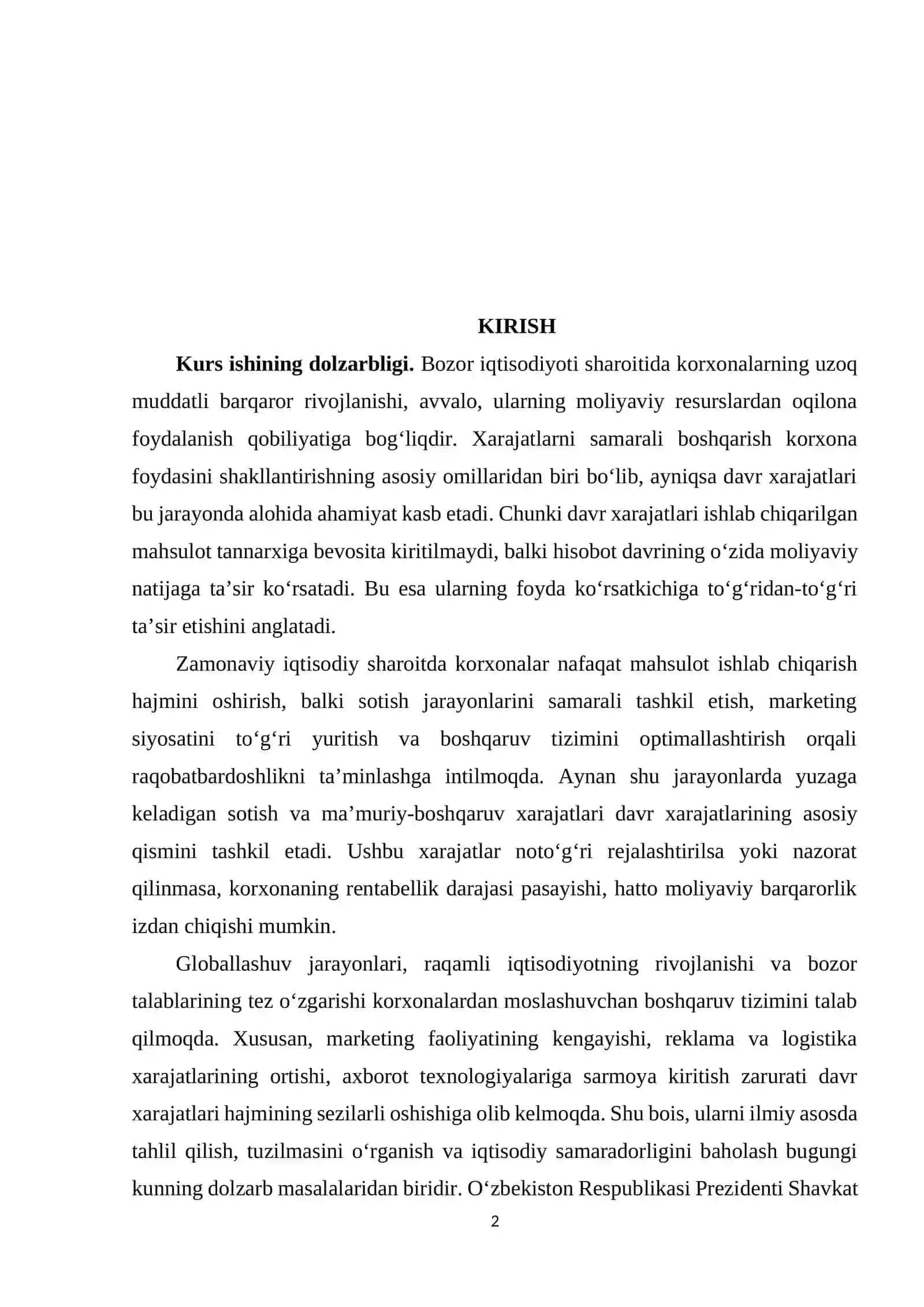 Davr Xarajatlari va Uning Tarkibi: Sotish Xarajatlari va Ma’muriy-Boshqaruv Xarajatlari 2