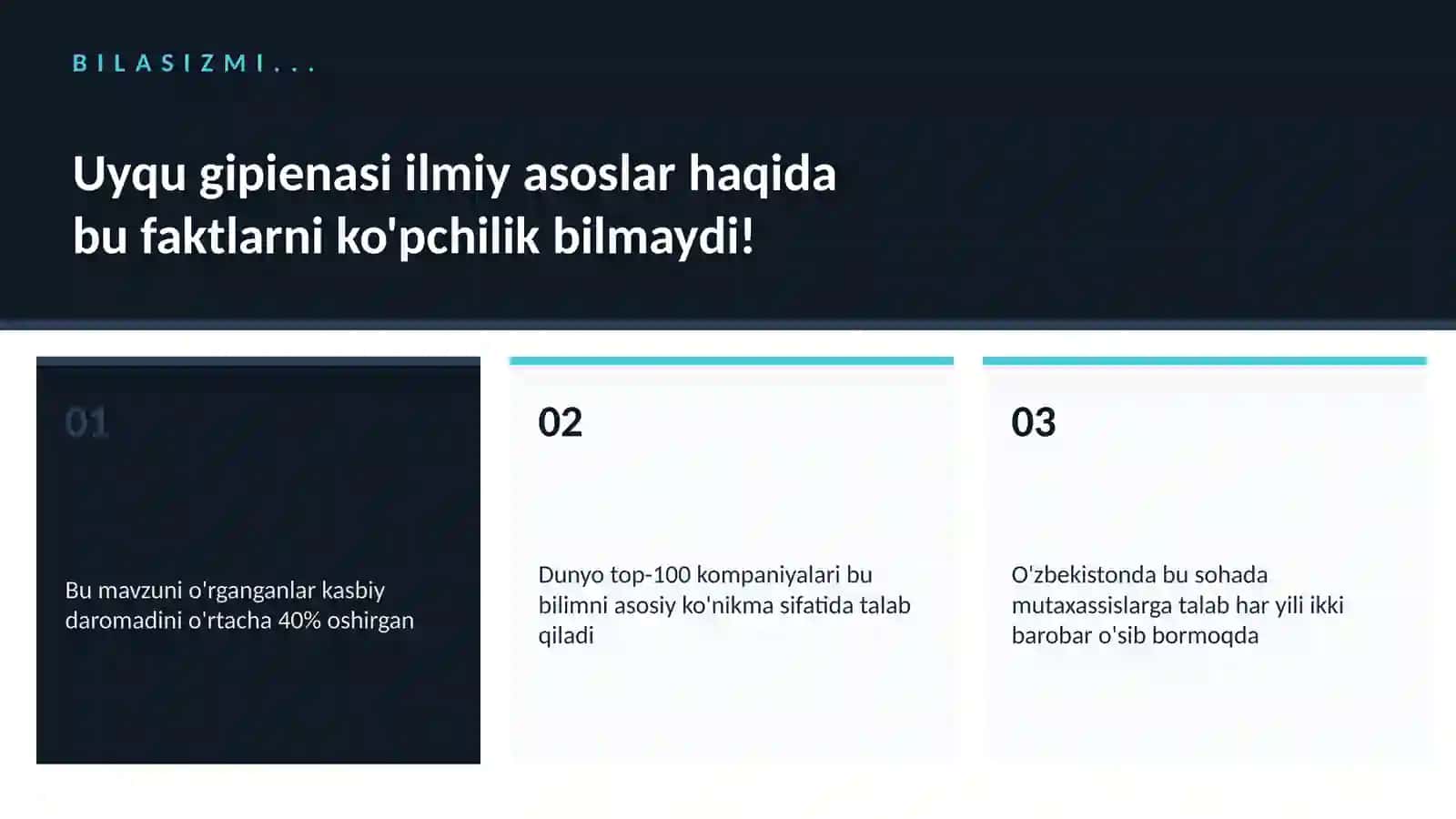 Uyqu gipienasi ilmiy asoslar 2