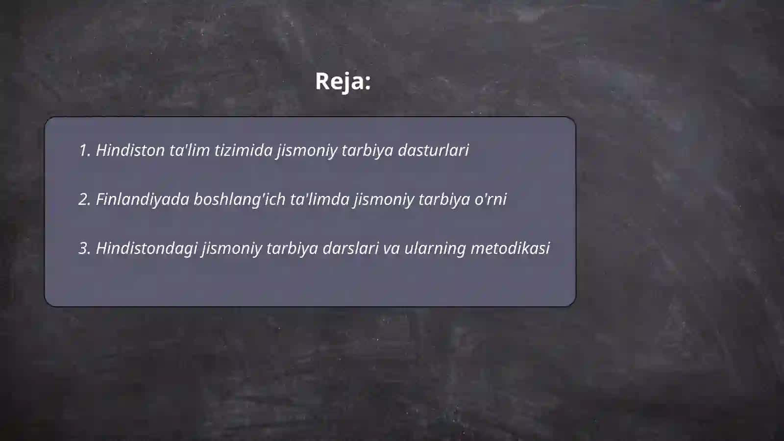 Hindiston ta'lim tizimida jismoniy tarbiya dasturlari 2