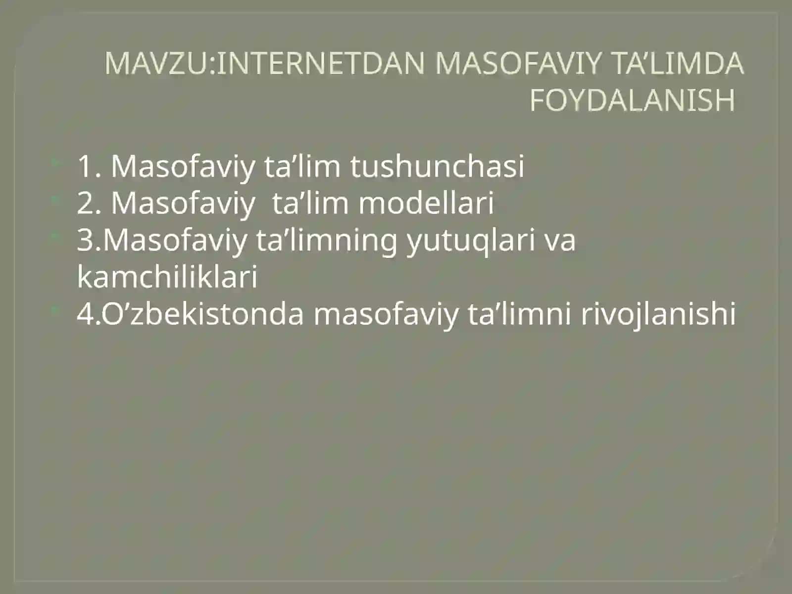BIOLOGIYA O’QITISH METODIKASI 205 –GURUH TALABASI TO’XTAYEVA DILDORANING TA’LIMDA AXBOROT TEXNOLOGIYA FANIDAN MUSAQIL TA’LIM 2