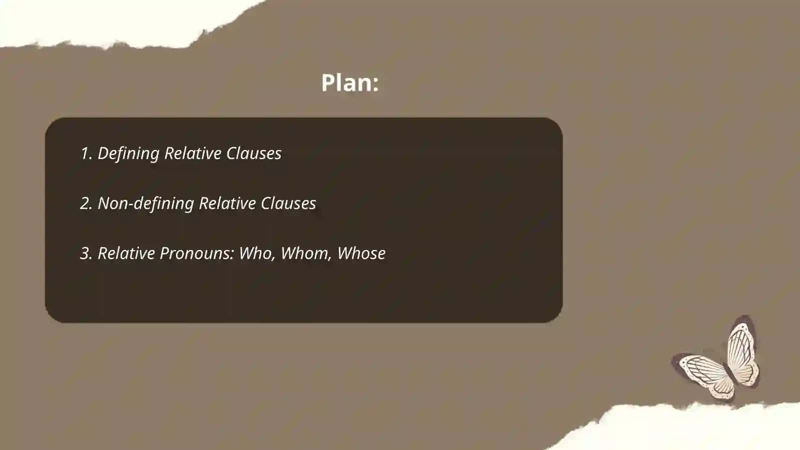Relative clauses 2