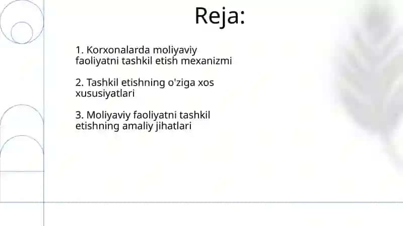Korxonalarda moliyaviy faoliyatni tashkil etish mexanizmi 2