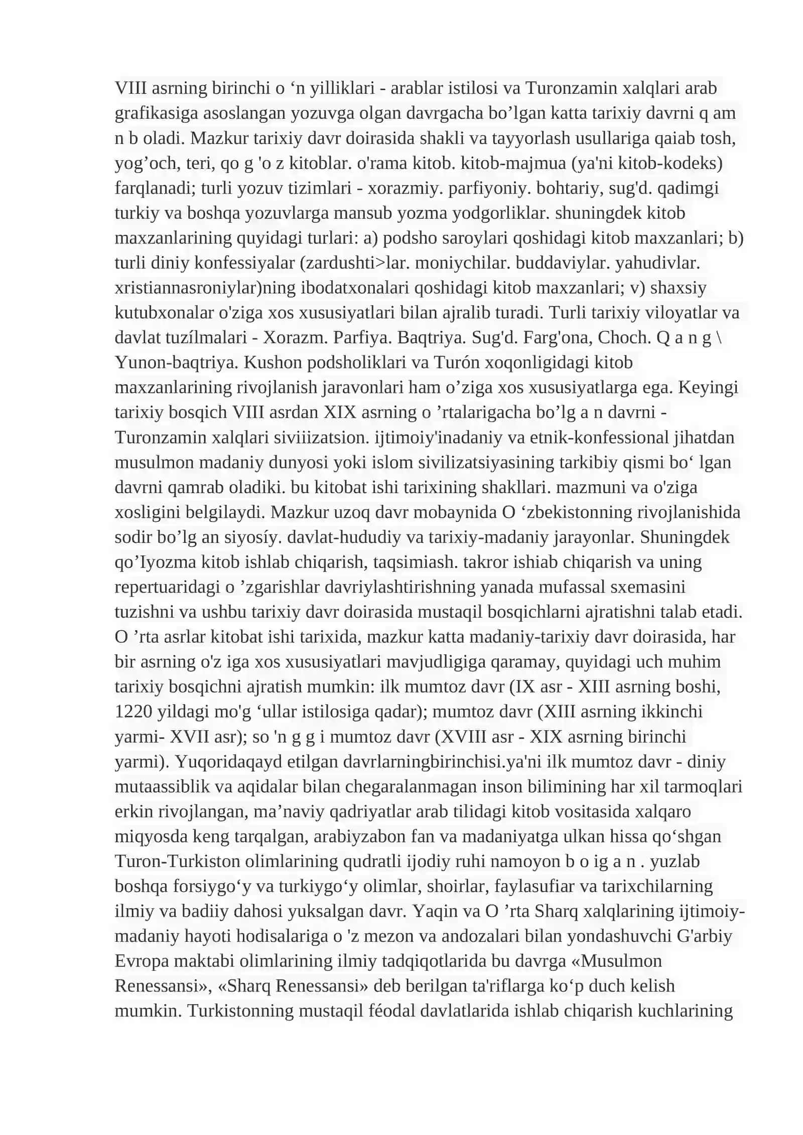 O’zbekiston xududida dastlabki kitob va kutubxonalar 2