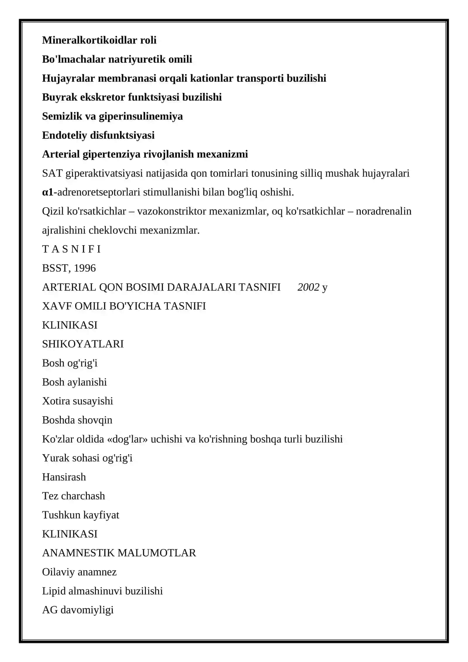 GIPERTONIYA SINDROMI VA UNI DAVOLASHDA ISHLATILADIGAN DORI VOSITALARI 2