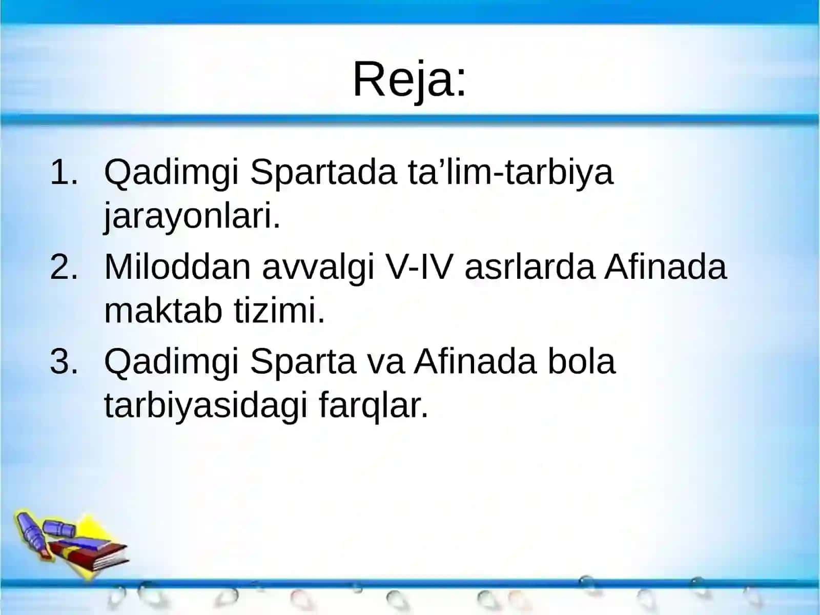 Qadimgi Sparta va Afina maktablarida ta’lim-tarbiya 2