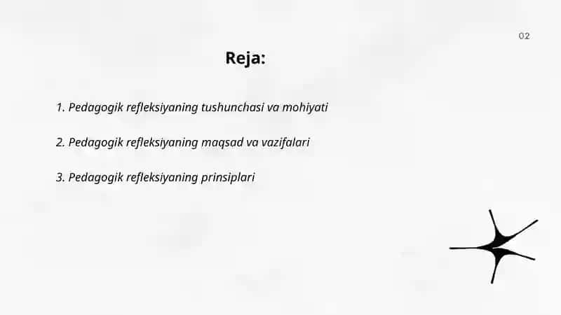 Pedagogik refleksiya 2