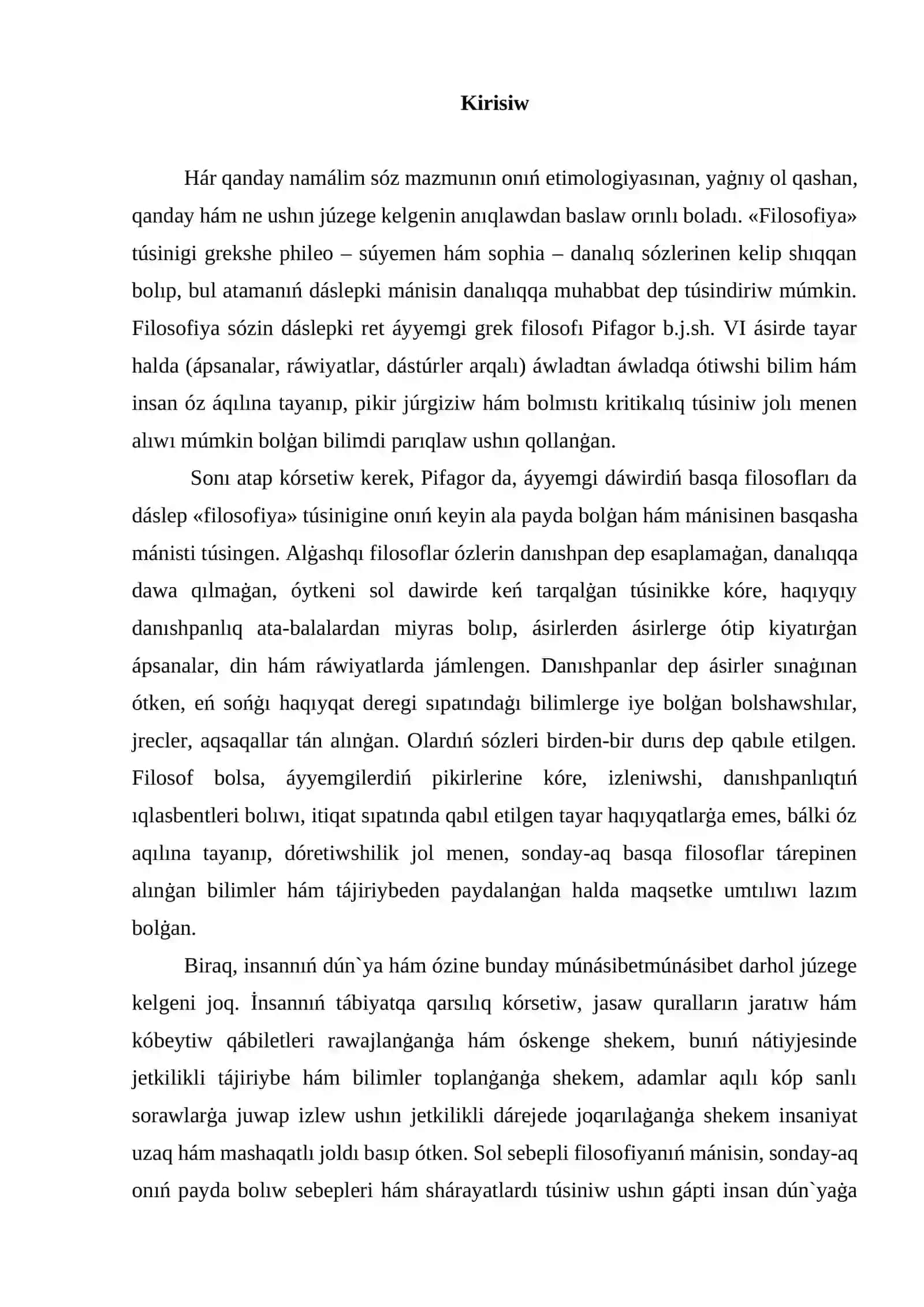 Filosofiya ha'm ko'rkem o'ner 2