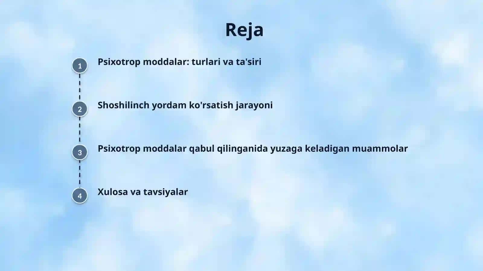 Psixotrop moddalar qabul qilganda yuzaga keladigan shoshilinch yordam 2