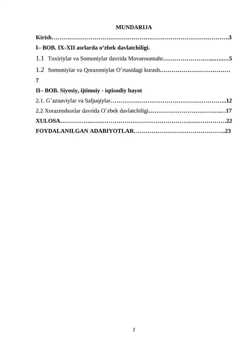 Asrlarda O‘zbek davlatchiligi 2