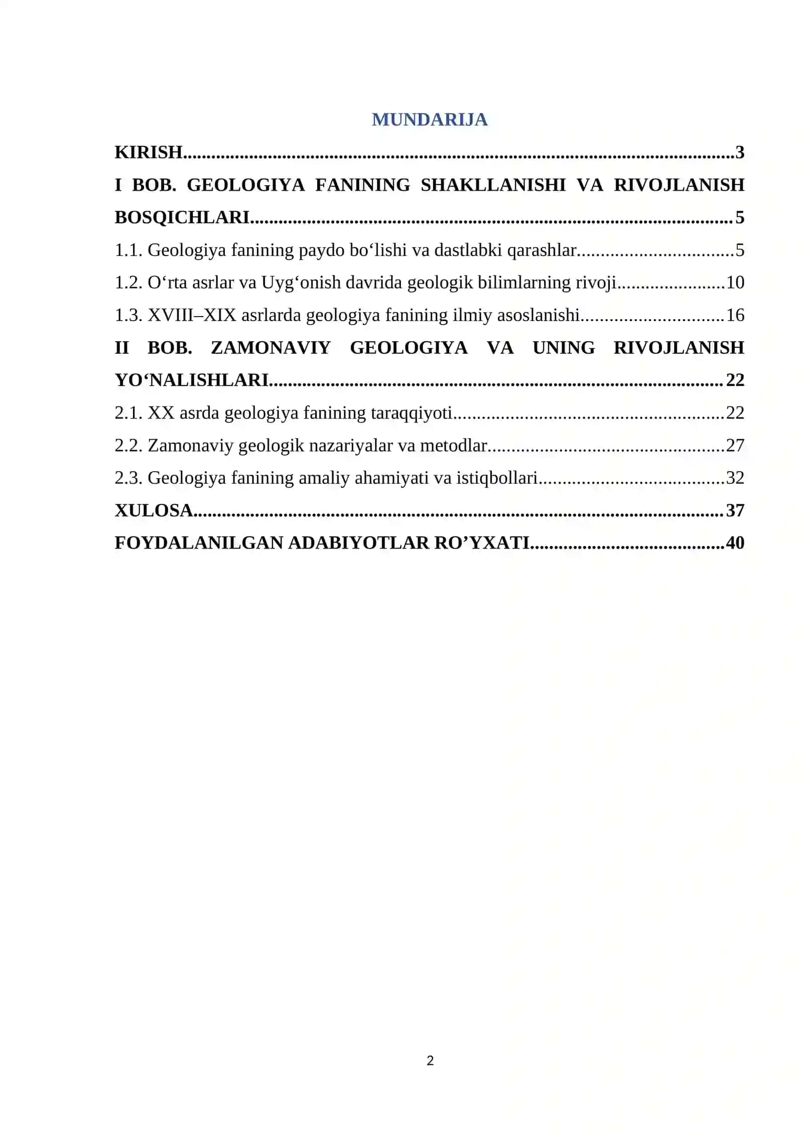 Umumiy geologiya tarixi 2