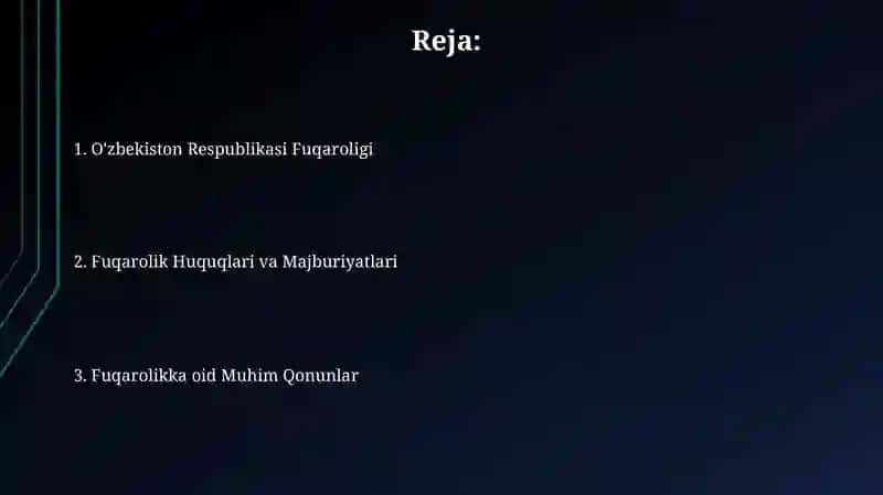 O'zbekiston Respublikasi Fuqaroligi 2
