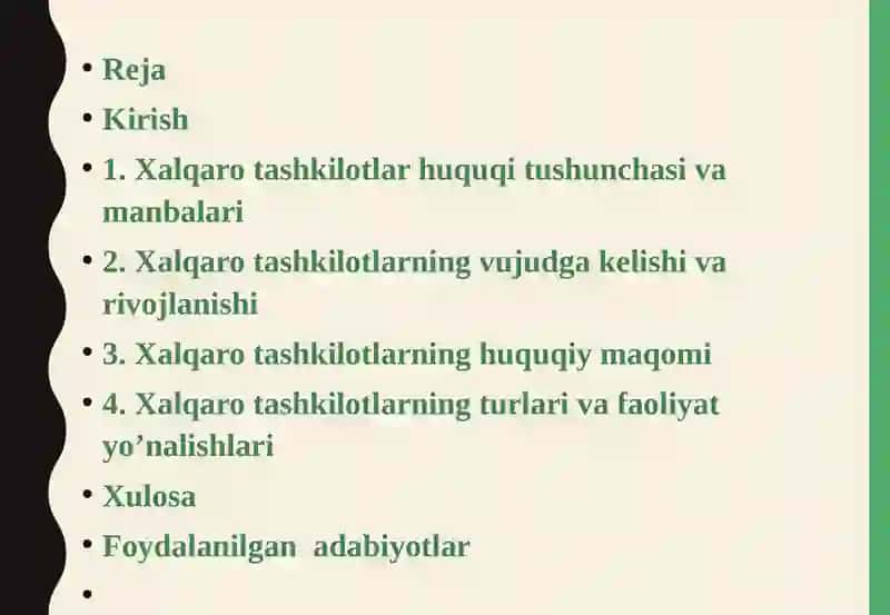 Xalqarotashkilotlar huquqi 2