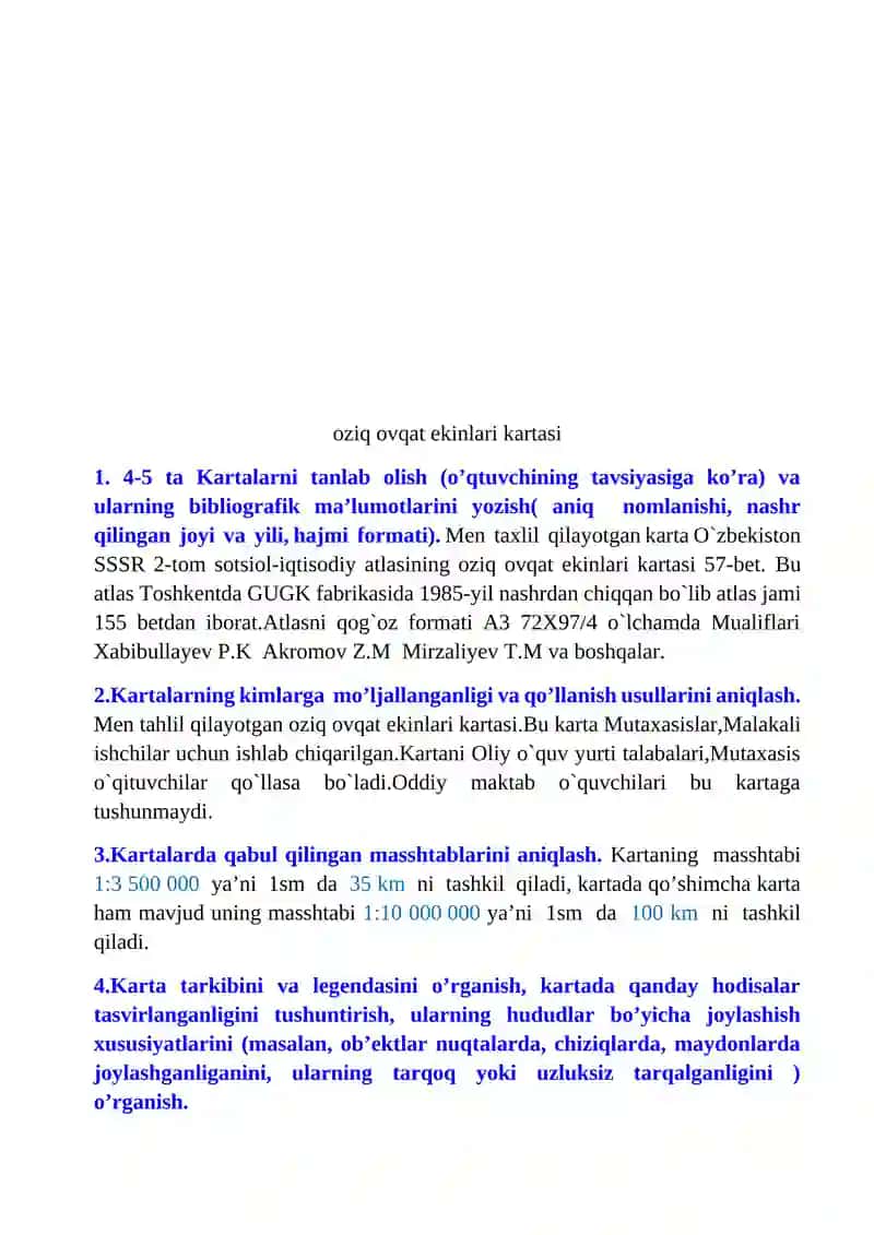 Kartalar va ularning ta'limi 2