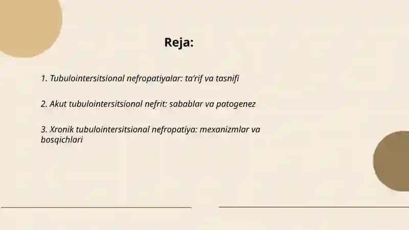 Tubulointersitsional nefropatiyalar 2