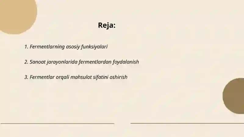 Fermentlarning asosiy funksiyalari 2