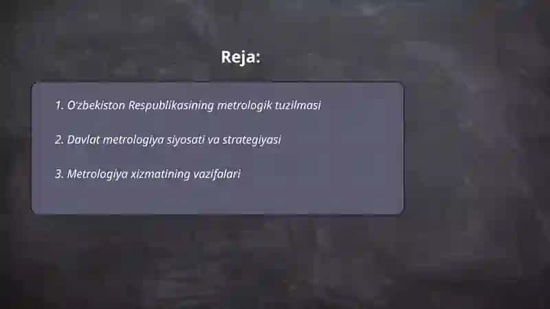 Oʻzbekiston Respublikasi davlat metrologik xizmati 2