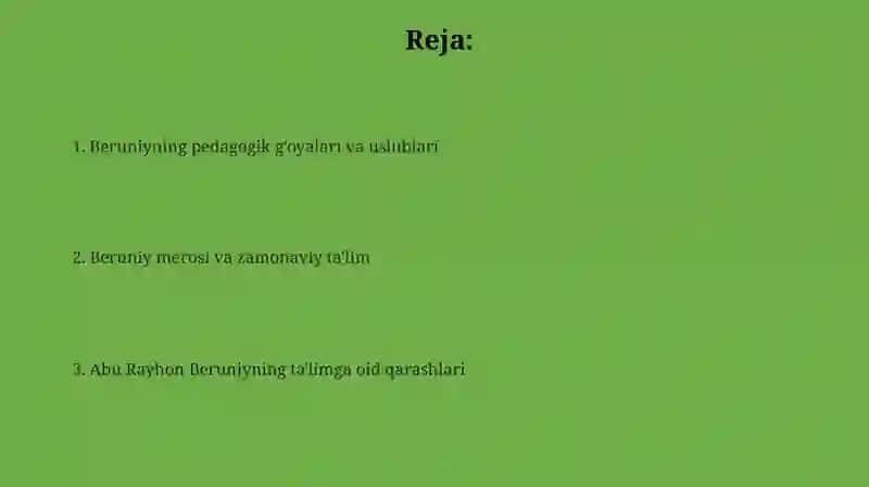 Abu Rayxon Beruniy Beruniyningpedagogikqarashlari 2