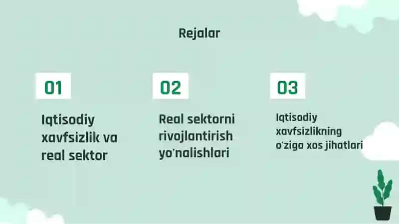 Iqtisodiy xavfsizlik va real sektor 2
