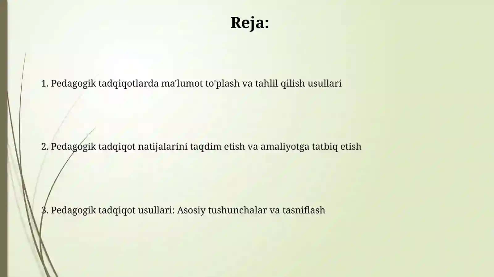 Pedagogikaning ilmiy tadqiqot metodlari 2