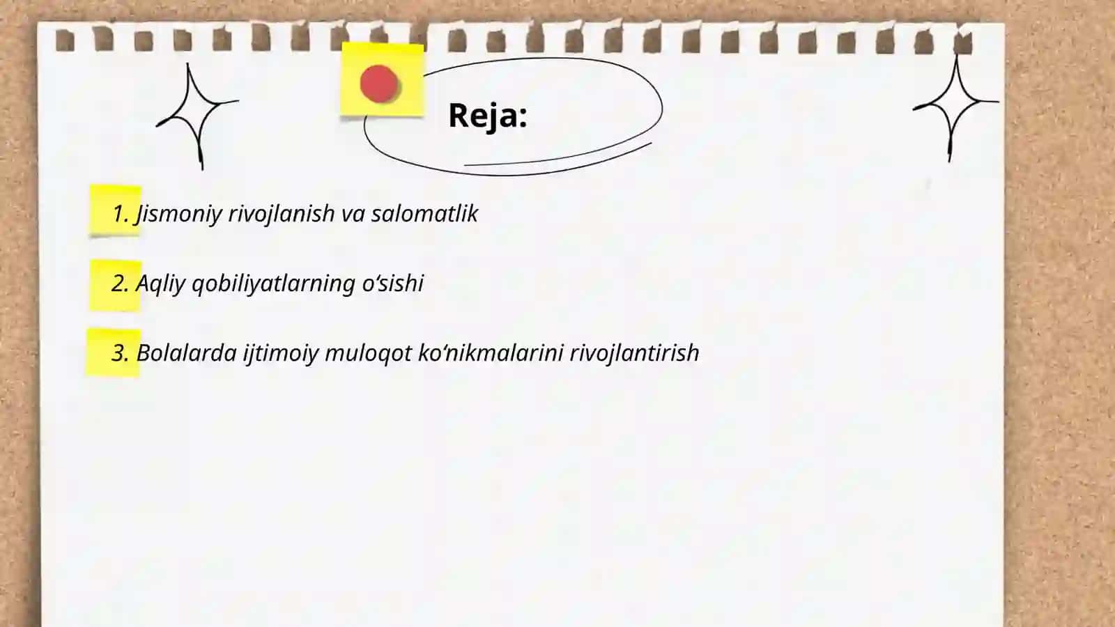 Jismoniy rivojlanish va salomatlik 2
