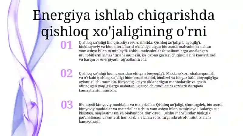 Qishloq XoʻJaligi Tarmoqlarining Bioiqtisodiyotdagi Ahamiyati 2