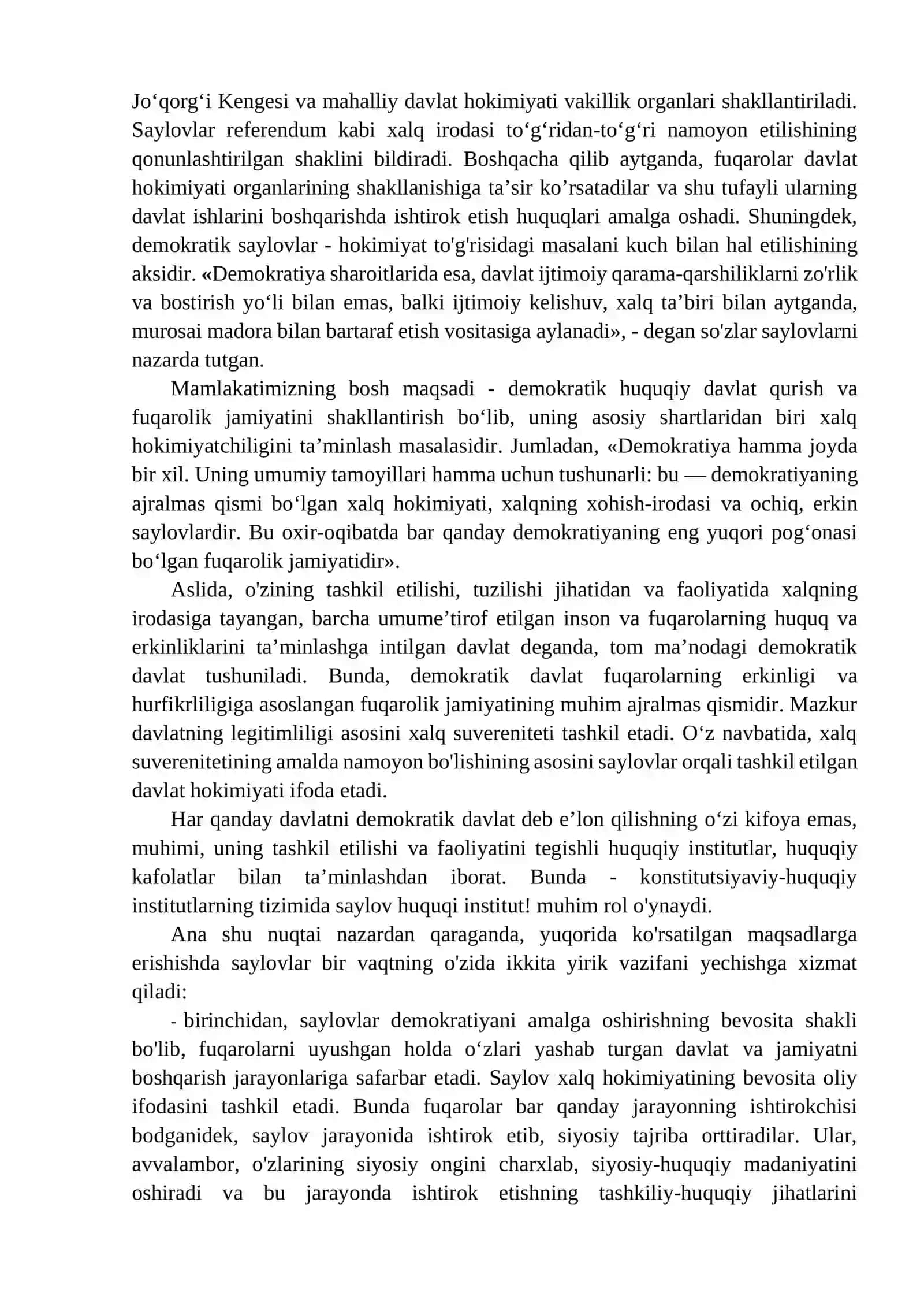 O'zbekiston Konstitutsiyasida davlat hokimiyatini amalga oshirishga doir normalar 2