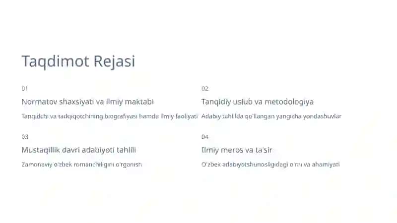 Umarali Normatovning adabiy tanqidiy qarashlari 2