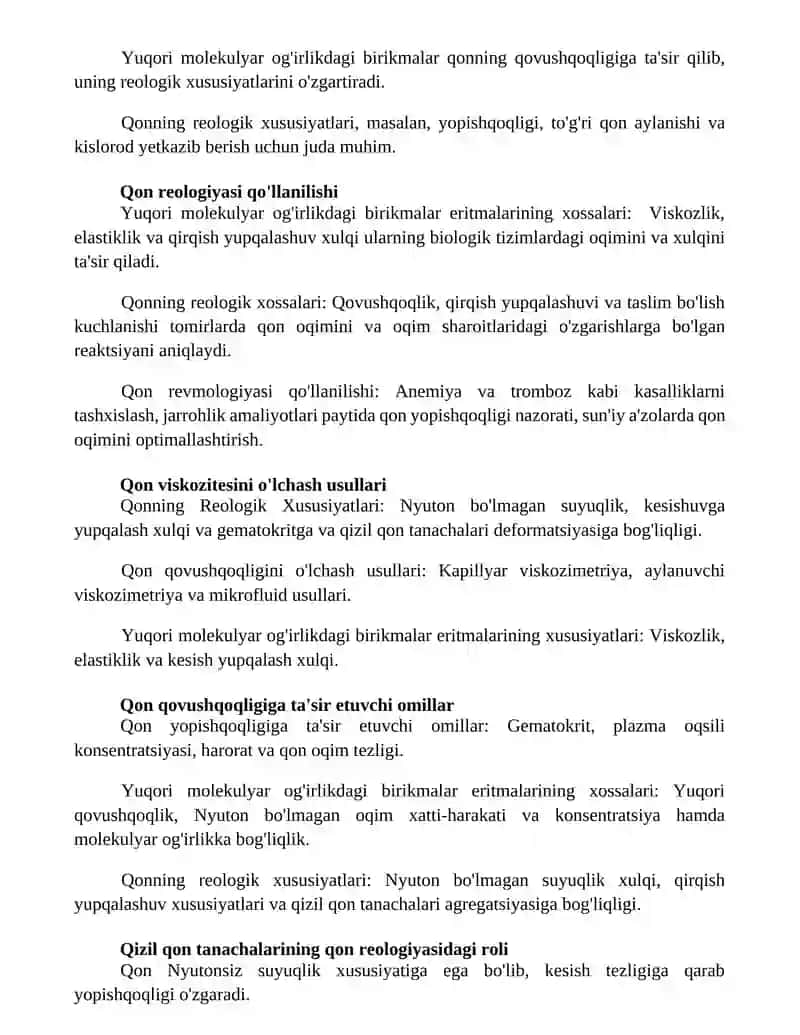 Yuqori malekulyar birikmalar eritmalarining xossalari 2