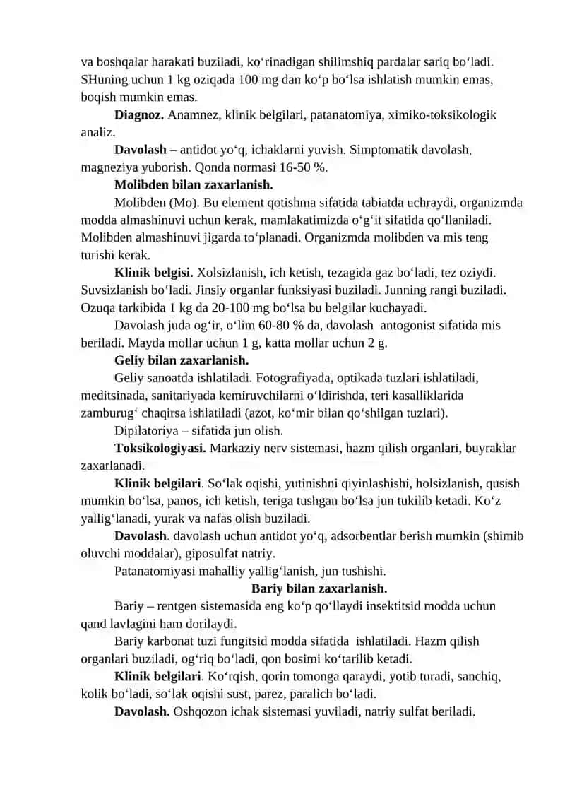 Mineral birikmalar bilan zaharlanishlar 2