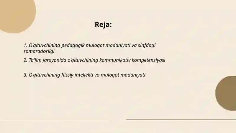 O'qituvchi kasbiy faoliyatida muloqot madaniyati va psixologiyasi 2