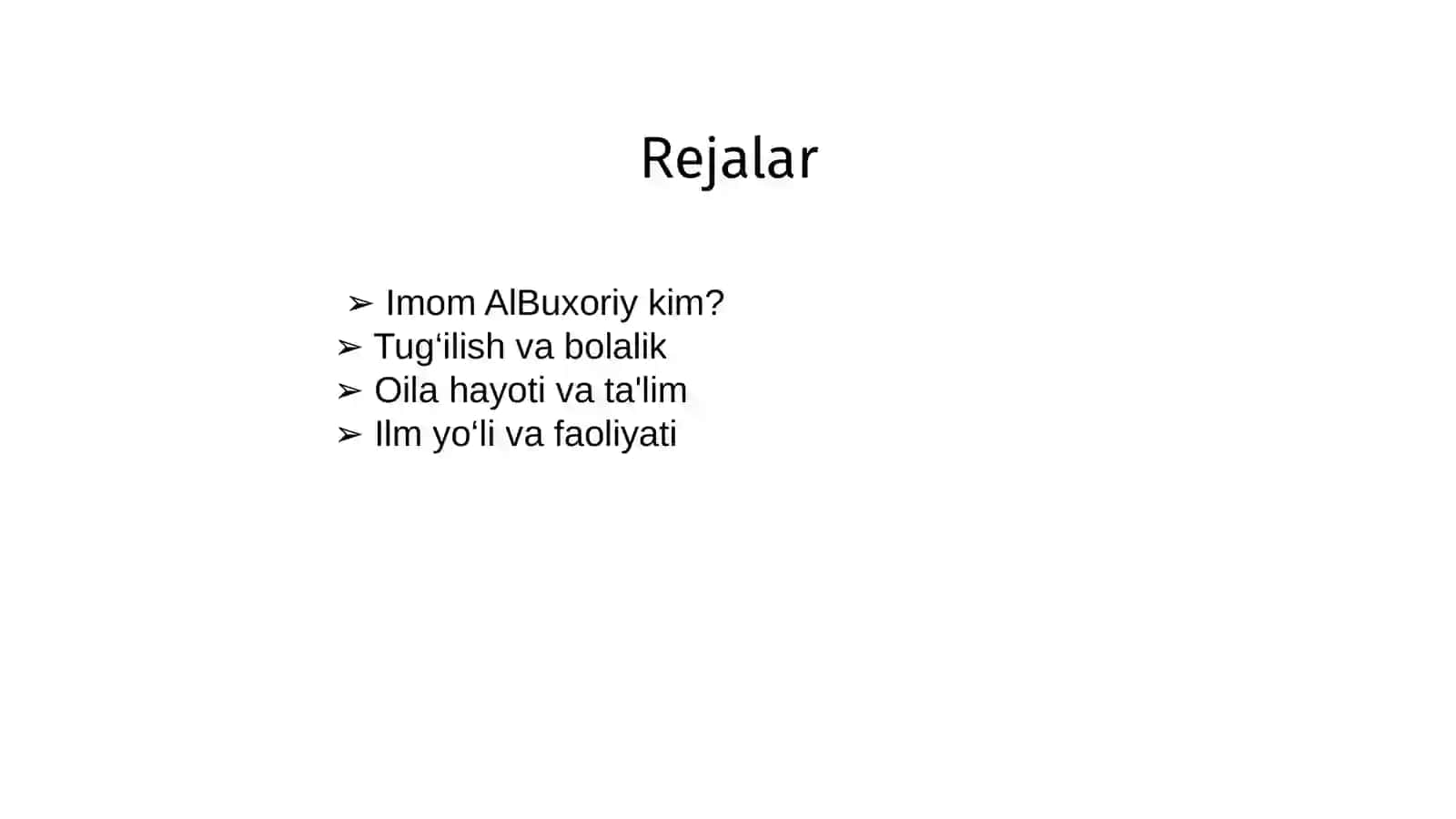 Imom al-Buxoriy hayoti va ijodi 2