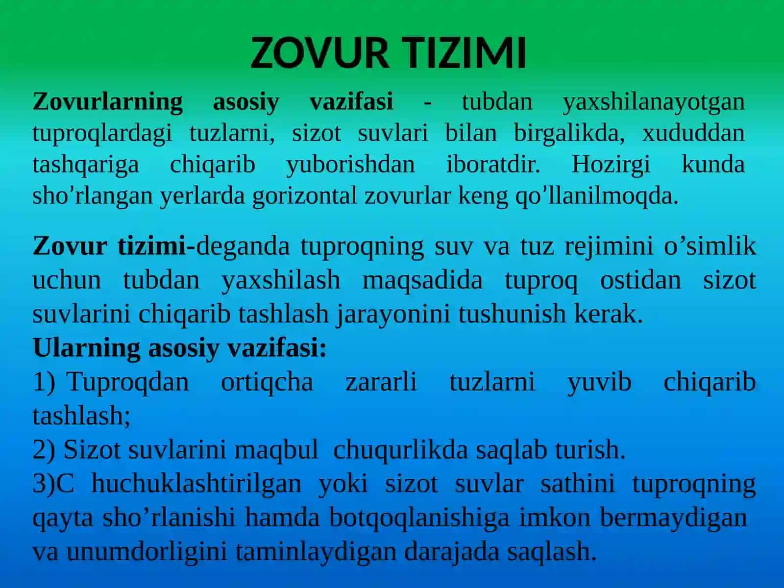 Zovur oqim modulini aniqlash 2