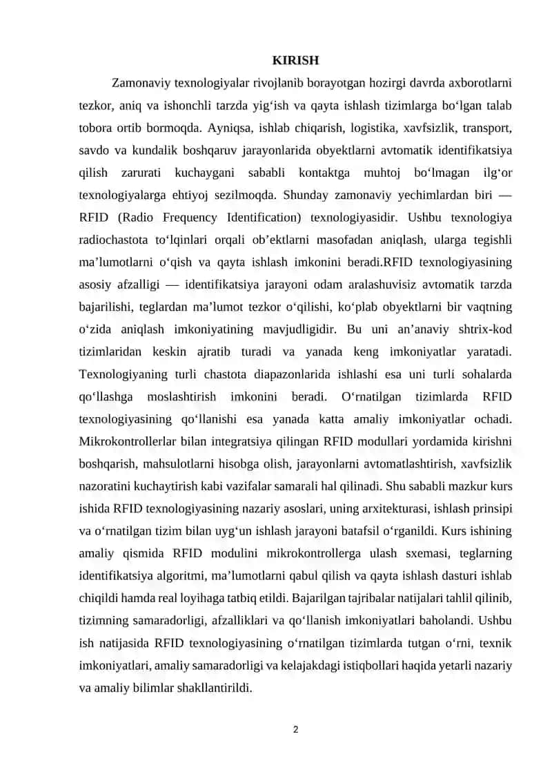 O‘rnatilgan tizimlarda RFID texnologiyasining integratsiyasi 2