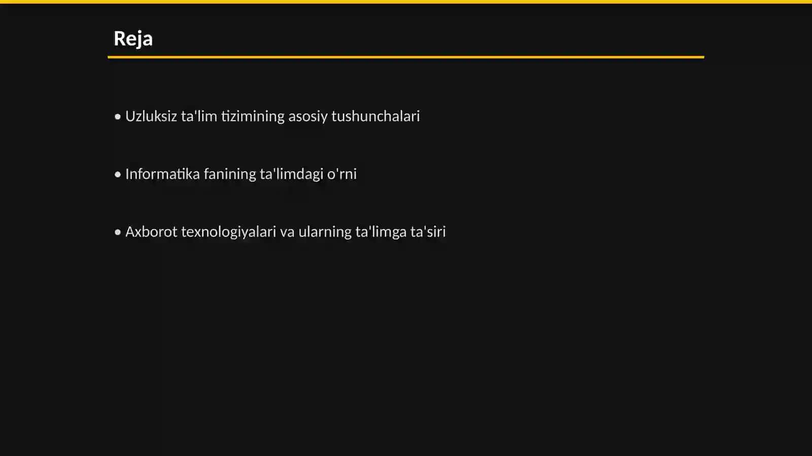 Uzluksiz talim tizimida informatika va axborot texnalogiyalari fanlarining mazmuni 2