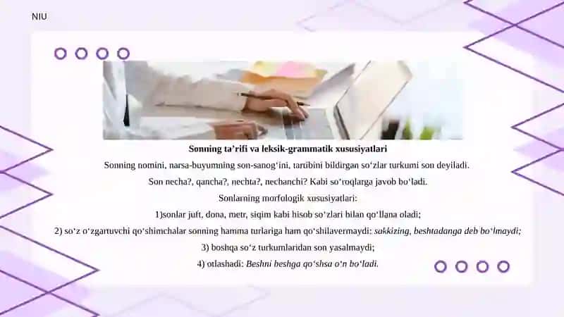 Sonningma'noturlari.Hisobso'zlar 2