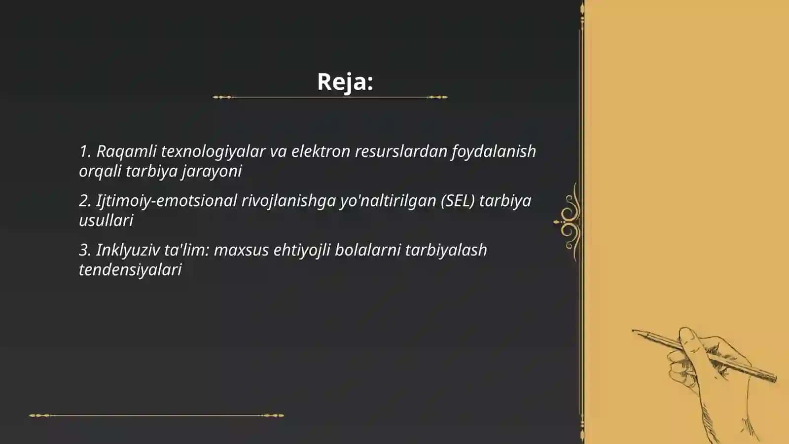 Boshlang'ich ta'limda tarbiya jarayonining zamonaviy tendensiyalari 2