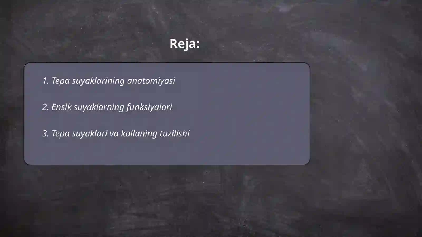 Tepa va ensa suyaklari 2