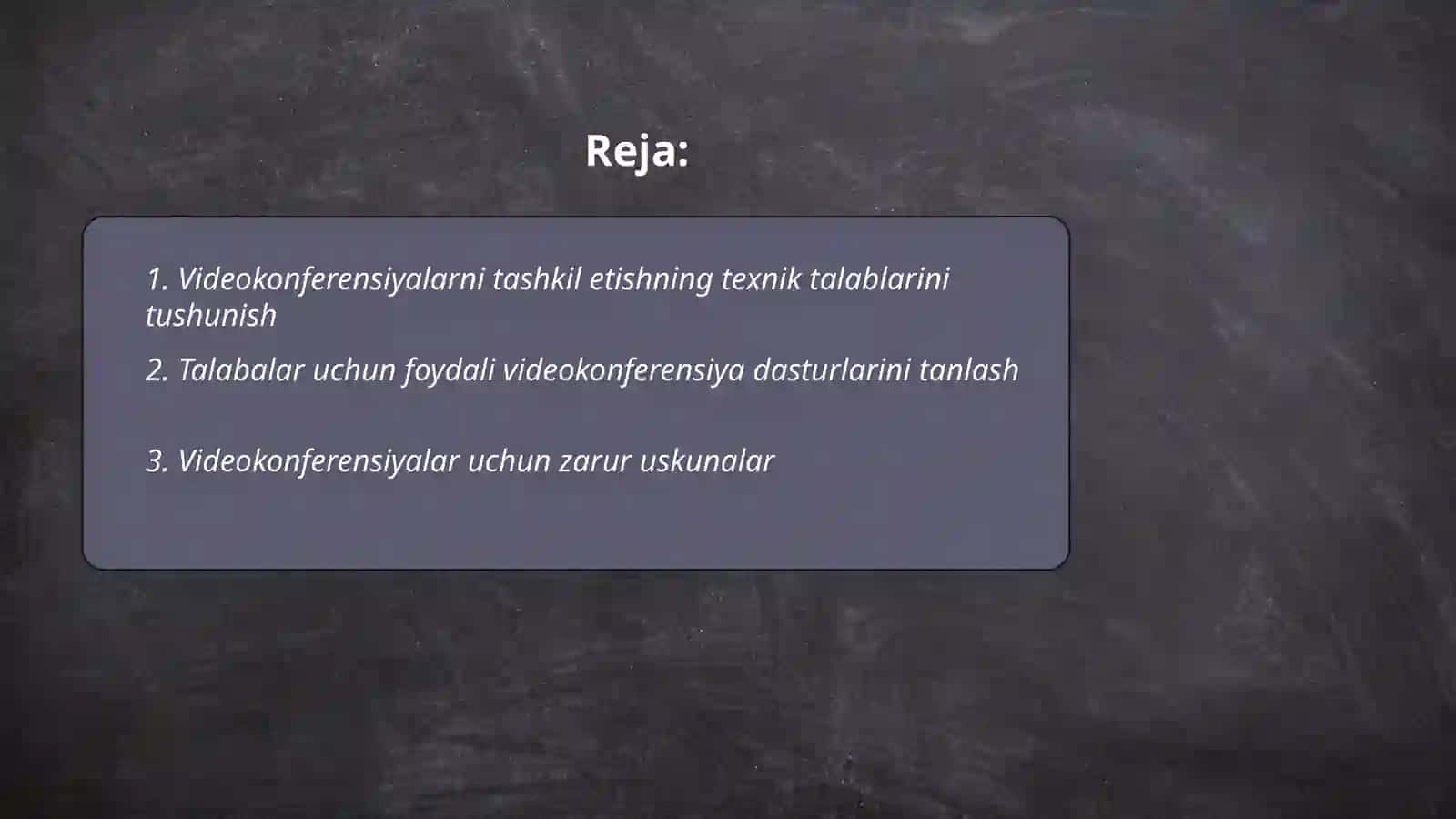 Taʼlim jarayonida videokonferensiyalar 2